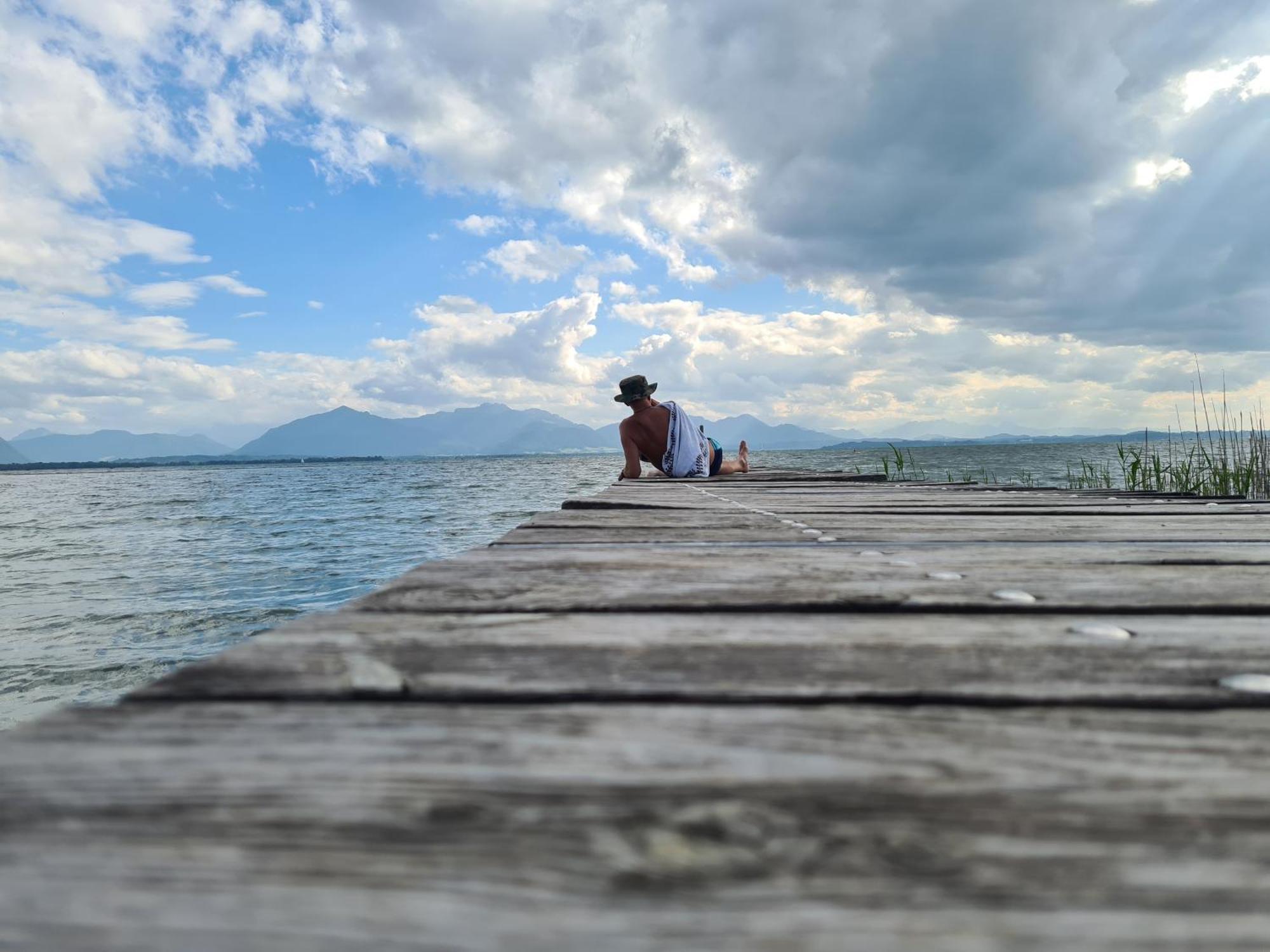 Vintage Studio Am Chiemsee Übersee Exterior foto